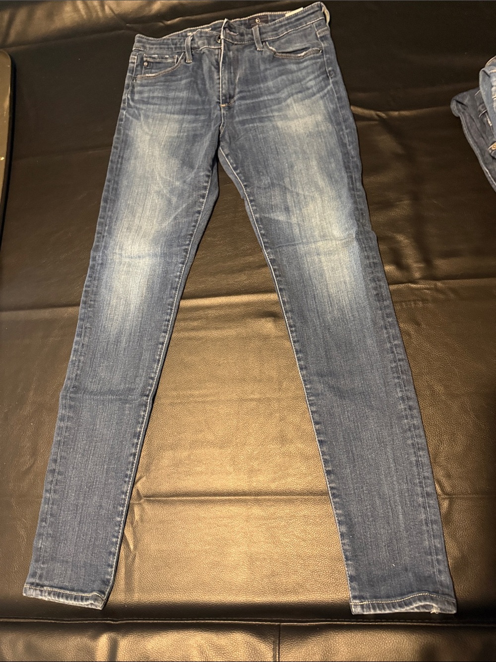 AG Adriano Goldschmied Women's Skinny Jeans in Medium Blue Wash